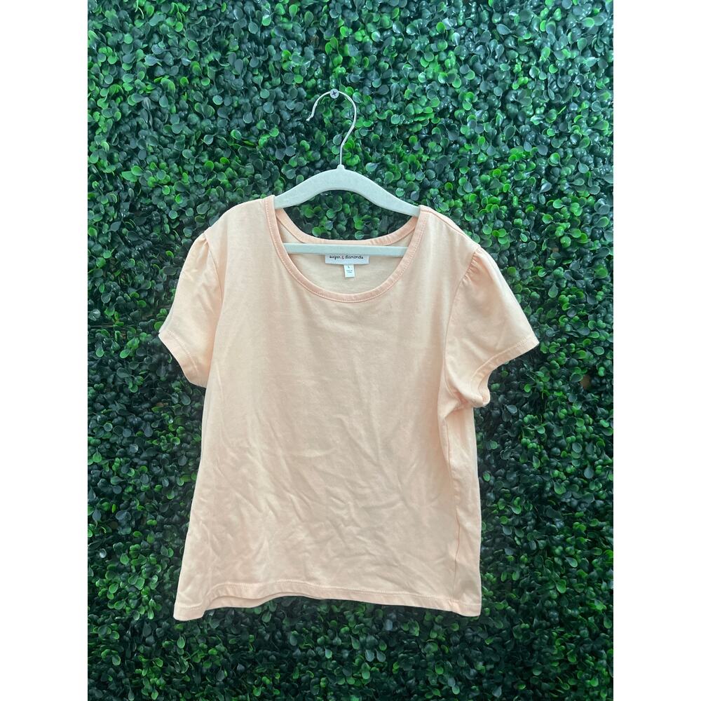 Sugar & Diamonds, Girls Peach Shirt, Size L